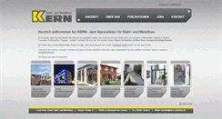 Desktop Screenshot of kern-stahlbau.de